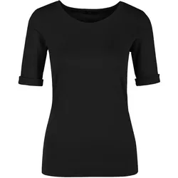 Rippen-Shirt Marc Cain schwarz, 42