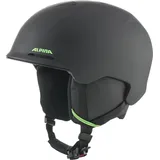 Alpina Unisex Jugend BRIX JR Skihelm, Black-neon matt, 48-52