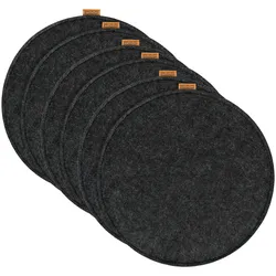 6 er Set Sitzkissen  6 Sitzauflage mit Antirutschnoppen  Ø 40 cm