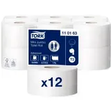 Tork Mini Jumbo Toilettenpapier T2 Advanced 1-lagig 12 Rollen à 240 m