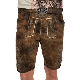 Country Maddox MADDOX Lederhose HORN in dunkelbraun | Gr.: 58