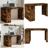 Vidaxl - Schreibtisch Räuchereiche 123,5x73,5x75 cm Holzwerkstoff - Bürostuhl - Schreibtisch - Home Office - Arbeitsplatz - Laptoptisch - Home &