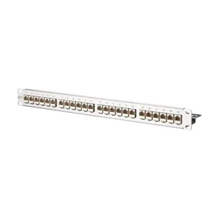 Metz Connect 130921-E 24 Port Netzwerk-Patchpanel 483mm 19" ) CAT 6a 1 HE Bestückt