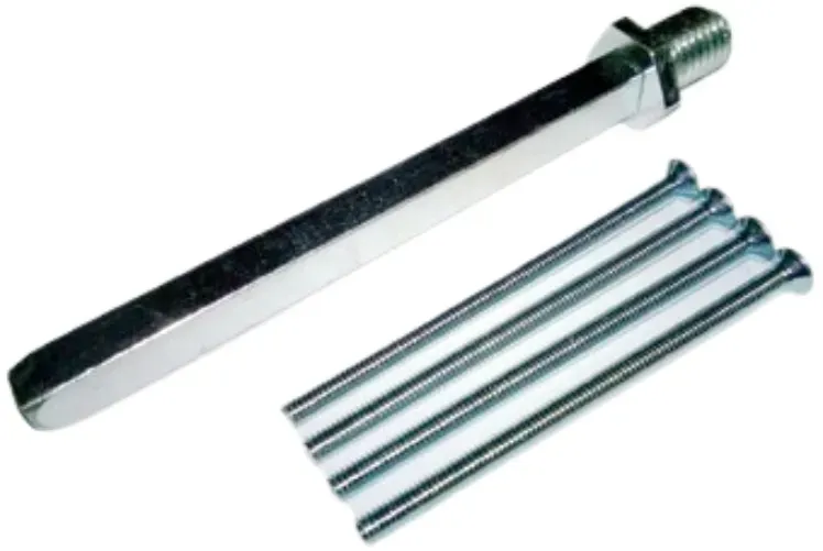 Befestigungsset, Vierkant 8mm für div.Türstärke für Rosettenwechselgarnituren , Türstärke: 67-76 mm