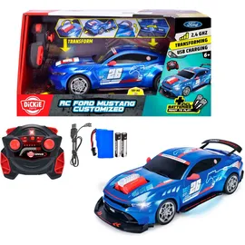 DICKIE RC-Auto Ford Mustang Customized 2,4GHz RTR blau (201105014)