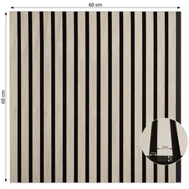 Homestyle4u Akustikpaneel Homestyle4u Grau 4 St. 60 x 60 x 2 cm