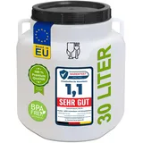 plasteo Weithalsfass 30 Liter Blau