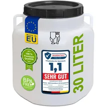 plasteo Weithalsfass 30 Liter Blau