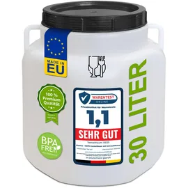 plasteo Weithalsfass 30 Liter Blau