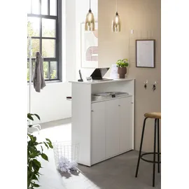 Schildmeyer MÖBELPARTNER Empfangstheke 400 3 Türen und Fachböden, weiß 107,0 x 44,0 x 110,5 cm
