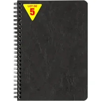 Clairefontaine 5x Spiralbuch Age Bag mit Innentaschen A5 liniert