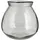 ib laursen Glas Vase mit großer Öffnung, mundgeblasen, Höhe 18, Ø 17 cm