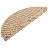 vidaXL Treppenmatten Selbstklebend Sisal-Optik 15 Stk. 65x21x4 cm Sand