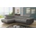 Sofnet Ecksofa Caris mit Schlaffunktion und einstellbare Kopfstützen, Wohnlandschaft mit Bettkasten, Couch, Sofa (Dunkelgrau + ... - Dunkelgrau/Grau
