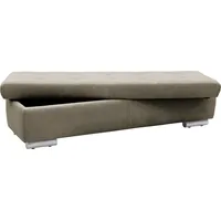 Hocker DOMO COLLECTION "Treviso XXL: B/T/H: 161/60/41 cm" Gr. B/H/T: 161cm x 41cm x 60cm, Cord, braun (schlamm) Hocker mit Stauraum Polsterhocker Stauraum, auch in Cord, passend zur Serie, moderne Steppung