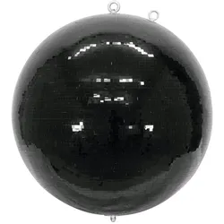 SATISFIRE Spiegelkugel 50cm schwarz Safety Discokugel Mirrorball Party Disko