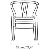 Carl Hansen & Søn Stuhl Wishbone Chair Eiche geölt inkl. Holzpflegeset