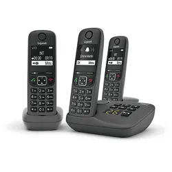 GIGASET AE690A Trio Schnurloses Telefon mit Anrufbeantworter
