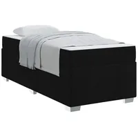 VidaXL Bettrahmen mit Matratze Schwarz 100 x 200 cm