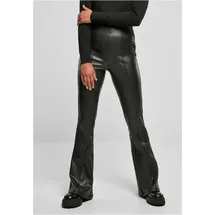 URBAN CLASSICS Synthetic Leather Flared Hosen Black S