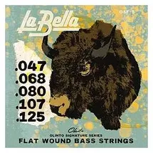 LA BELLA OSF5 Olinto Signature Flatwound Bassgitarrensaiten - .047-.125 Standard 5-Saiten
