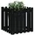 furnicato Hochbeet Pflanzkübel 60 x 60 x 60 cm Schwarz