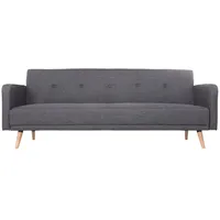 miliboo Schlafsofa 3 Plätze skandinavisches Design Dunkelgrau ULLA