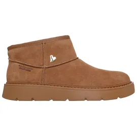 SKECHERS Damen Keepsakes Cozy Cozy Mini Slip-InTurnschuhe, Chestnut Suede Wool, 37