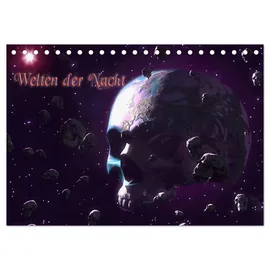 Calvendo Welten der Nacht – Gothic und Dark Art (Tischkalender 2026 DIN A5 quer), CALVENDO Monatskalender: