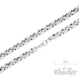 Edelstahl Königskette silber Männer Halskette hochwertig 60cm Biker Hiphop Kette