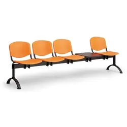 Wartezimmerbank - Kunststoff ISO Biedrax LC9730o - Gestell schwarz
