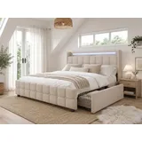 Flieks 180 x 200 cm Beige
