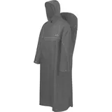 normani Regenponcho Regenponcho Tutunendo mit Rucksackfunktion - Extra Langer wasserdichter Outdoorponcho braun|grau L/XL