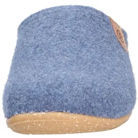 ROHDE Damen Pantoffel Softfilz Hausschuh Wechselfußbett 6860, Größe:38 EU, Farbe:Blau