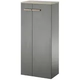 furn.design Bad-Kommode, anthrazit Eiche Holzwerkstoff, Nachbildung,Eiche, 2 Fächer, eckig, 51x115x30 cm Badezimmer, Badezimmerschränke, Bad Unterschränke