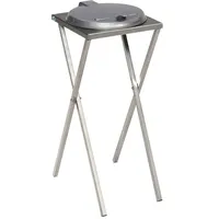 Müllsackständer VAR Scherenständer stationär 120 L silber ideal für 120 L Müllsäcke, robuste und stabile Konstruktion