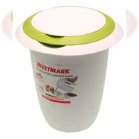 Westmark Quirltopf mit zweigeteiltem Deckel, 1 l, weiß/apfelgrün, 3151227A