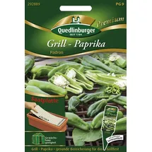 Quedlinburger 292889 Grill-Paprika Padron (Saatplatte) (Paprikasamen)
