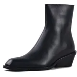 OSSTONE Chelsea cowboy Stiefel für Männer High Heels boots men Herren Kleid Schuhe leder OS-JY065-A-DE-R,Schwarz, US12(EU46) - 46 EU