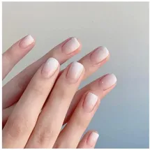 luxuskollektion 24 Stück Gradient Eckig Nägel Aufkleben Kurz Muster Fake