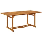 vidaXL Gartentisch 180 x 90 x 75 cm Braun