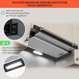 Klarstein Vilhelmine Flachschirmhaube 60 cm Schwarz