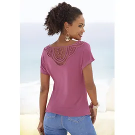 VIVANCE Kurzarmshirt lila 40/42