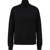 QS Pullover mit Stehkragen Schwarz M