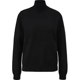 QS Pullover mit Stehkragen Schwarz M