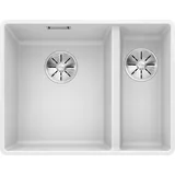 Blanco Subline 340/160-F weiß + Handbetätigung + InFino