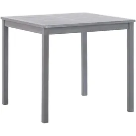 vidaXL Gartentisch 80 x 80 x 74 cm Grau