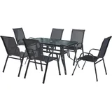 casa.pro Aradeo Set 7-tlg. Schwarz