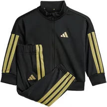 adidas Unisex Baby Essentials Climacool Track Suit, Black/Gold Metallic, 3-4 Years