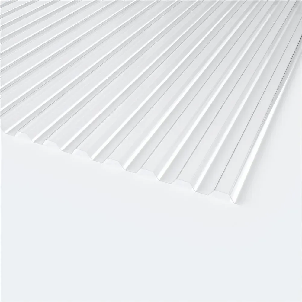 PLEXIGLAS® Resist Wellplatte 1,8mm Trapez 76/18 Farblos - Acryl 1045 x 5000